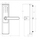 Fechadura Eletrônica Digital Biométrica Beluni Black