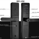 Fechadura Eletrônica Digital Biométrica Beluni Black