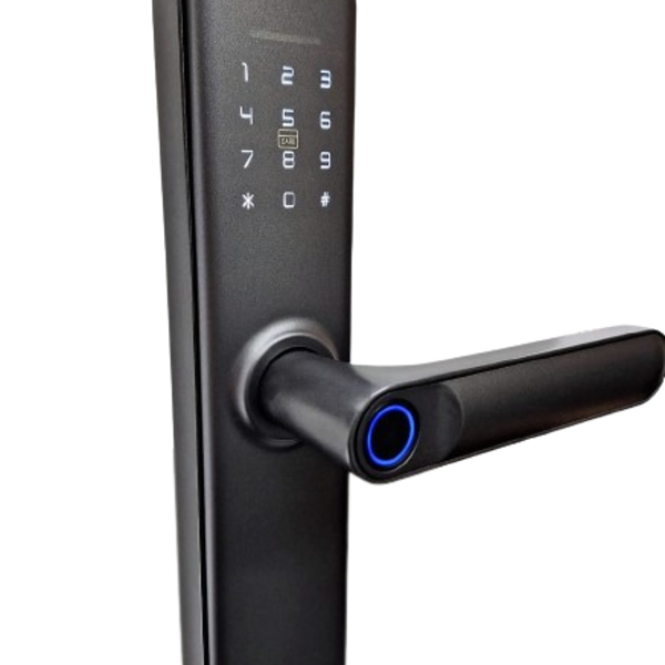 Fechadura Eletrônica Digital Biométrica Beluni New Grey Tuya