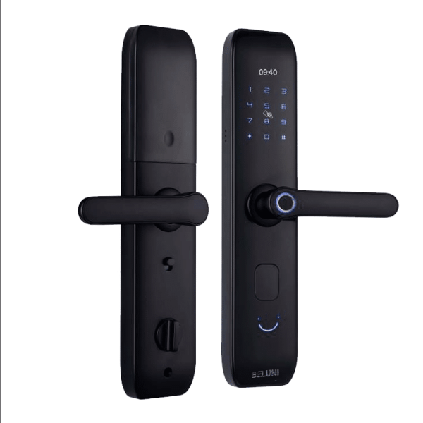 Fechadura Eletrônica Digital Biométrica Beluni Smile Black