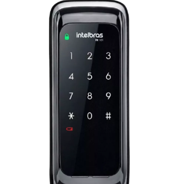 Fechadura Eletrônica Digital Touch Fr 101 Intelbras Cor Preto