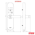 Fechadura Eletrônica Inteligente Com Biometria Para Porta