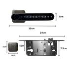 Fechadura Eletronica Inteligente Milre 8200 Preta Inox Blueto