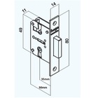 Fechadura Embutir Para Móveis Chave Colonial 2020/35 Ch 2036