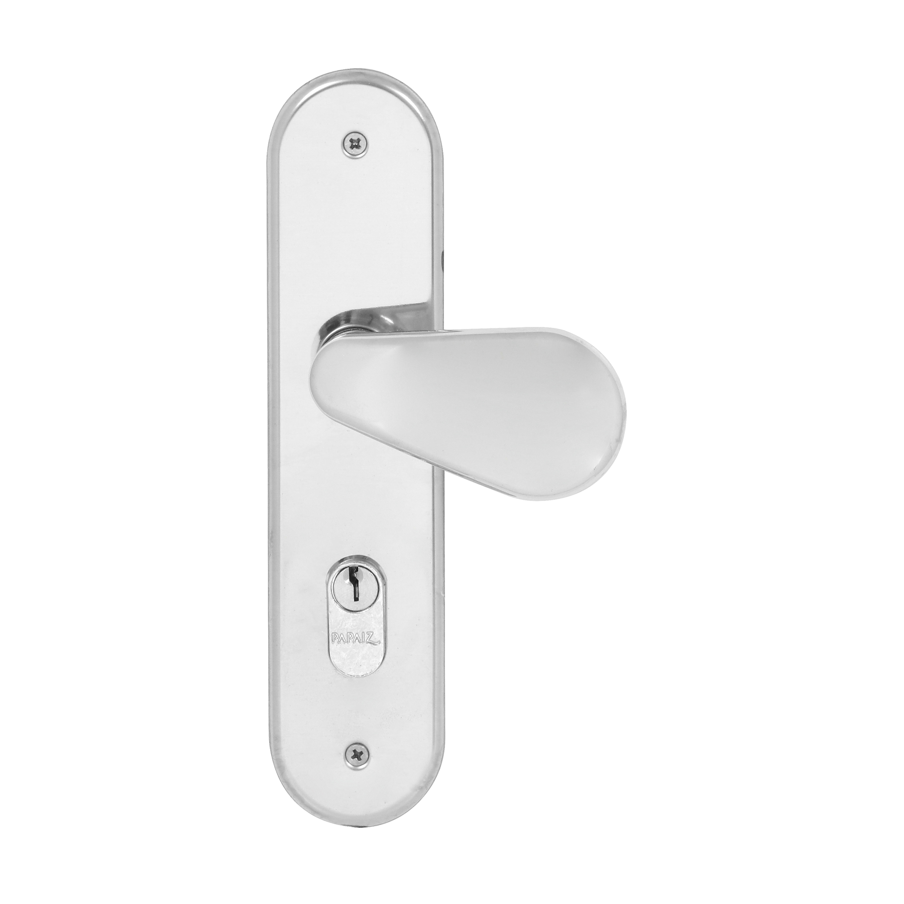 Fechadura para Porta de Entrada Cromado 40mm Comum com Espelho