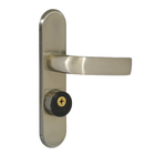 Fechadura Entrada 40mm Zamac Latonado Tetra Fort 4170 Z Aliança