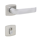 Fechadura Entrada 45mm Zamac Cromado Acetinado Victoria Arouca