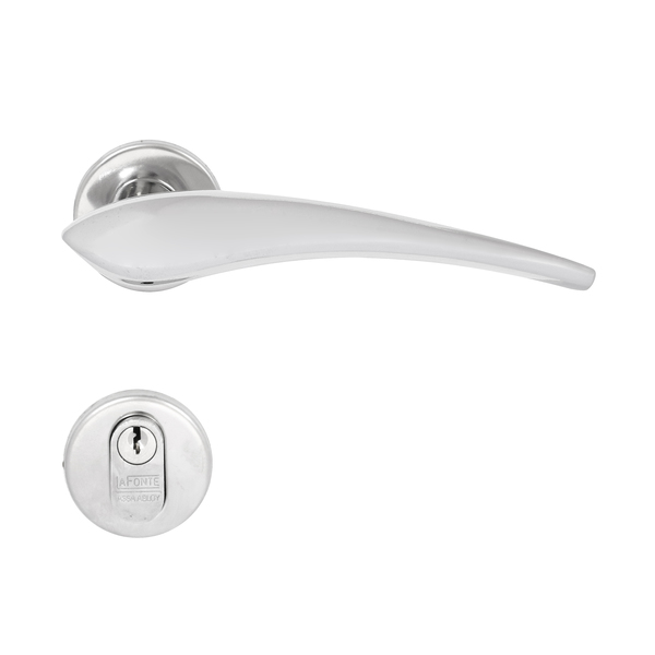 Fechadura Entrada 55mm Zamac Cromado 6244 La Fonte