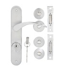 Fechadura Entrada 55mm Zamac Cromado Acetinado Trio Tecponto Imab