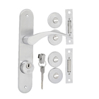 Fechadura Entrada 55mm Zamac Cromado Acetinado Trio Tecponto Imab