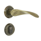 Fechadura Entrada 55mm Zamac Oxidado Wave Papaiz