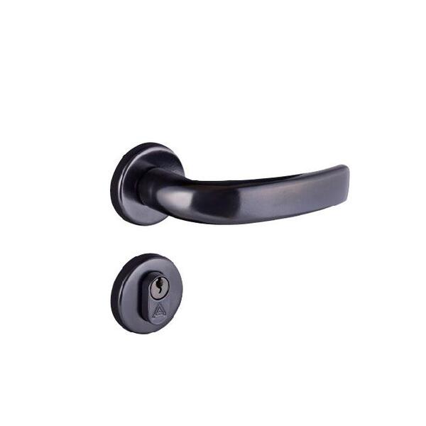 Fechadura Entrada Galaxy Roseta 40mm Preto Fosco Alianca