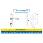 Fechadura Entrada Inox Premium 40mm Inox Polido Alianca