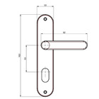 Fechadura Entrada Inox Premium 40mm Inox Polido Alianca
