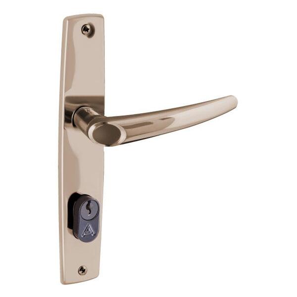 Fechadura Entrada Joy Espelho 40mm Bronze Latonado Alianca