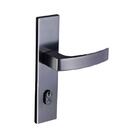 Fechadura Entrada Quadratta Curva Espelho S40 Preto Fosco Ali