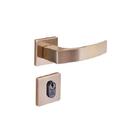 Fechadura Entrada Quadratta Curva Roseta S40 Latonado Alianca