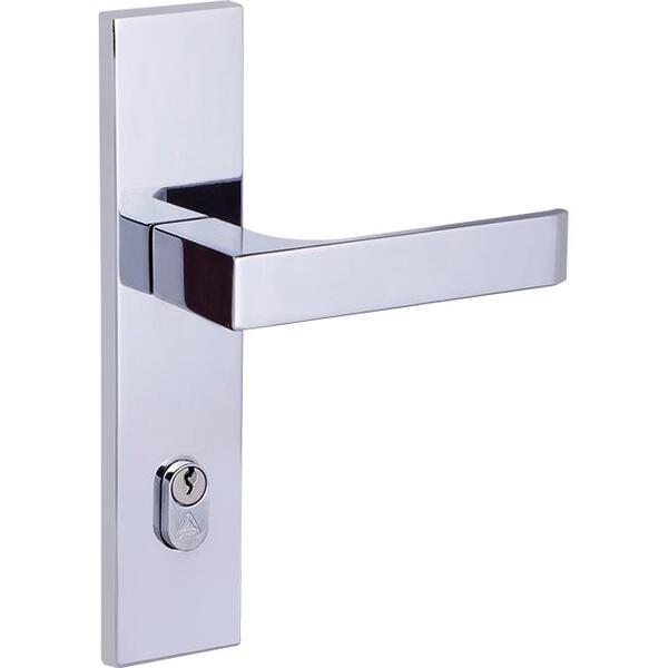 Fechadura Entrada Quadratta Reta Espelho S40 Cromado Alianca