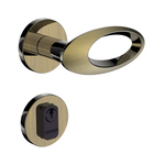 Fechadura para Porta de Entrada Antique 40mm Comum com Roseta Open Golf Brass Soprano