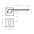 Fechadura Entrada Vega S40 Preto Fosco Alianca