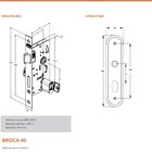 Fechadura Escovada Antique Externa