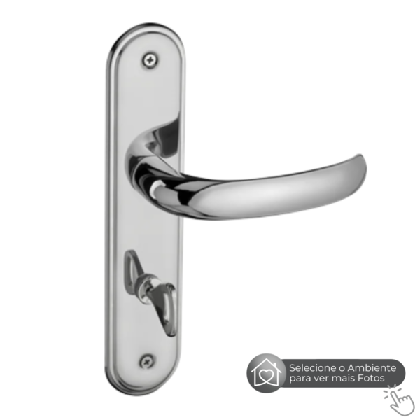 Fechadura Espelho Cromada Zm 406 Pado Externa | Leroy Merlin