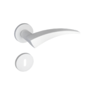 Fechadura Esplendore Branco Texturizado Interna