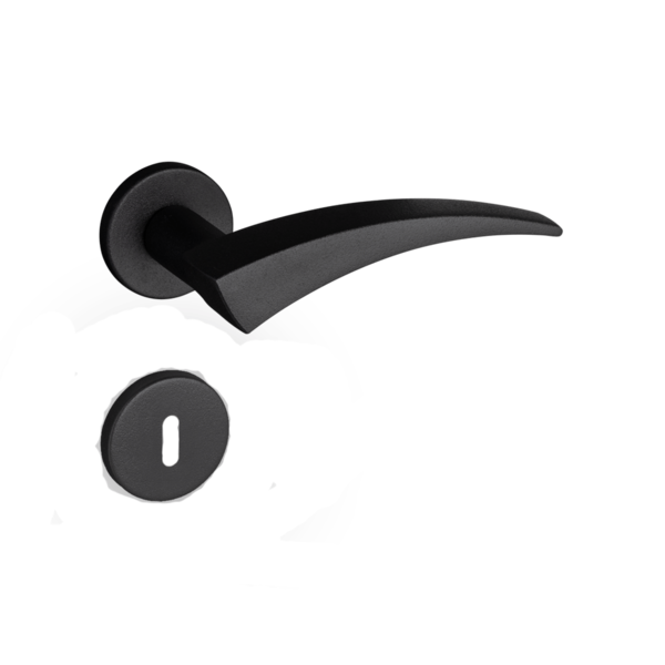 Fechadura Esplendore Preto Texturizado Interna