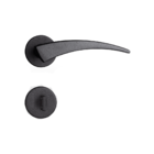 Fechadura Esplendore Preto Texturizado Para Banheiro