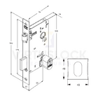 Fechadura Externa 1601 Rolete Rq1 Stam