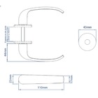 Fechadura Externa 3400 R61 Mz920 Standard 40mm Roseta Cromado