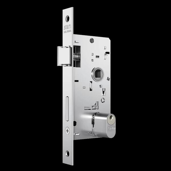Fechadura Externa 803/27 - Roseta Quadrada Inox - Stam | Leroy Merlin