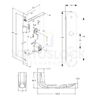Fechadura Externa 804/11 Antique Stam