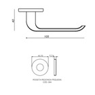 Fechadura Externa Arouca Victoria 108449/40 - Cromado Escovado