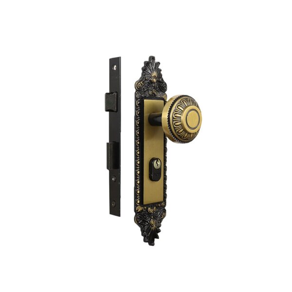 Fechadura Externa Espelho Aço 40mm Mgm Colonial Bronze