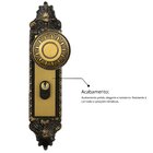 Fechadura Externa Espelho Aço 40mm Mgm Colonial Bronze