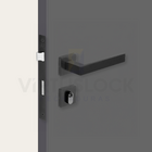 Fechadura Externa Hato 2 Preta Imab Preto