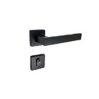 Fechadura Externa Hato 2 Preto Fosco Inox Imab Cilindro 55mm