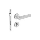 Fechadura Externa Imab Pici Redonda Cromada 55mm Cil 70mm