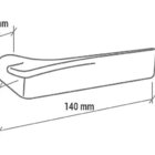 Fechadura Externa Imab Pici Redonda Cromada 55mm Cil 70mm