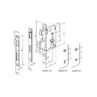 Fechadura Externa Lily Cromada Imab Cilindro 55mm Clássica
