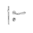 Fechadura Externa Lily Cromada Imab Cilindro 55mm Clássica