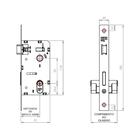 Fechadura Externa Maçaneta Quadrada Cromada 3f 740e/117