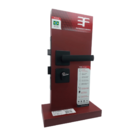 Fechadura Externa Maçaneta Quadrada Preto Fosco 3f 740e/117