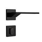 Fechadura Externa Mz440 St2 R202 55mm Roseta Preto Fosco Squa