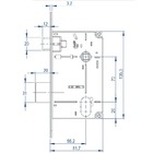 Fechadura Externa Mz440 St2 R202 55mm Roseta Preto Fosco Squa