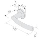 Fechadura Externa Pado582-90e-ixe Luma Inox Escovado