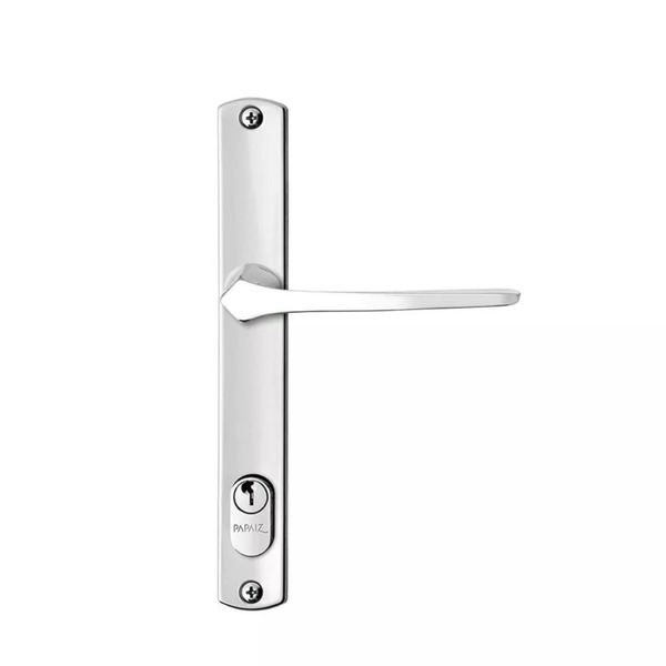 Fechadura Externa Perfil Estreito 323z E22 Mz33 Latão Cromado 22mm