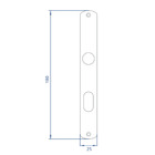 Fechadura Externa Perfil Estreito 323z E22 Mz820 Espelho Bran