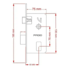 Fechadura Externa Porta Madeira Broca Roseta Quadrada Rose Ro